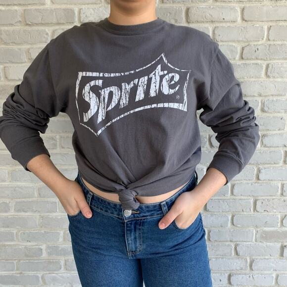 Grey SPRITE Cocacola Beverage T Shirt Large - Picture 1 of 7